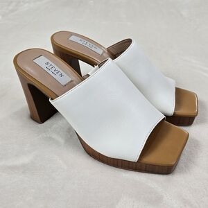 STEVEN NEW YORK PAMELO Platform Heeled Mules 7